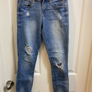 Articles Of Society Light Blue Distressed Skinny Jeans- size 0